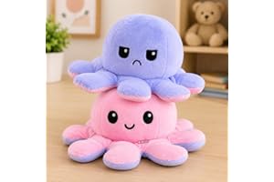 Storio Toy Octopus Plushie Reversible Soft Toys for Kids | Plush Soft Toys for Baby Boys and Girls| Best Gift | Octopus 