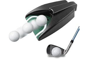 Refein Golf Automatic Putting Cup, Golf Ball Return Putting Unit Automatic Return Machine Portable Putting Training Aids Practice Putting Trainer with Hole Cup Set for Home, Office, Yard, Party