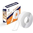 Vasukie Double Sided Tape Heavy Duty - Multipurpose Removable Traceless Mounting Adhesive Tape for Walls，Washable Reusable Strong Sticky Strips Grip Tape (3 Meter) (2MM Pack of 1)