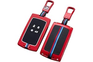 OTMIK Stop cynku brelok do kluczy samochodowych pasuje do Renault Koleos Kadjar Captur Megane Talisman Espace Clio Zoe Scenic 4 Arkana Dacia Sandero breloczek do kluczy akcesoria (czerwony)