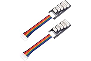 GTIWUNG 2S-6S Balance Ladegerät Expansion JST-XH Adapter Board für RC Lipo Akku Aufladen, 2S-6S Balance Charger Erweiterung, Ladeerweiterungsplatine, Balance Ladeadapter mit Kabel