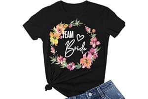 JPHCHSC Wedding Party Team Bride Tshirt Tee Women Bridesmaid Tee MM021