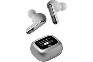 JBL Live Beam 3, Wireless Earbud-Kopfhörer mit Bluetooth, 48 Stunden Akkulaufzeit, True Adaptive Noise Cancelling und hochauflösendem JBL Signature Sound, IP55 wasserfest, mit Ohrstöpseln, Silber