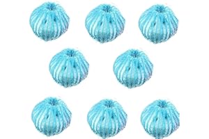 Voarge 8 sztuk piłeczek do prania w pralce, łapacz włosów, do pralki, do suszarki, sierści zwierząt, sierści psa, sierści zwierząt, kotów