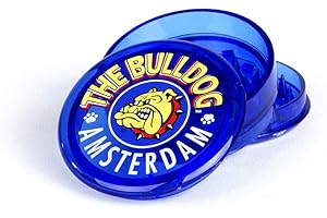 The Bulldog Amsterdam - Smerigliatrice in plastica acrilica, 3 pezzi, colore: Blu