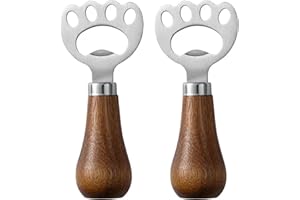 Otwieracz do butelek DGSLWH, otwieracz do butelek z drewnianym uchwytem, otwieracz do piwa ze stali nierdzewnej, dla imprez, festiwali i spotkań