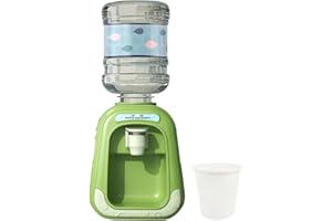 XJKLBYQ Mini Water Dispenser,Drinks Dispenser with Tank,190ml Simulation Desktop Water Cooler Dispenser for Home Gatherings School Office Juice Carafes,NO Battery(Green)