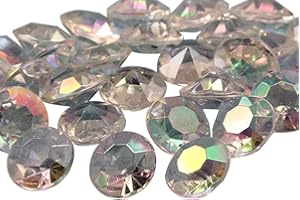 Allstarco 200PCS 14mm Crystal Carats Acrylic Diamond Confetti AB Coating For Table Scatter Wedding Decorations Vase Fillers