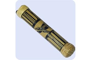 SIMANDRA Regenmacher Rainstick Rainmaker Bambus Percussion Rhythmus Regenrohr Aborigine geschnitzt (20 cm)