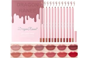 ‎SITOVELY Hochpigmentiert Matte Lip Liner Set, 12 Farben Creamy Samt Lip Liner Stift, Wasserdicht Nicht abfärbend Lippenstift Lip Liner Pencil Lippen Makeup für Alltag/Reisen/Party/Arbeit
