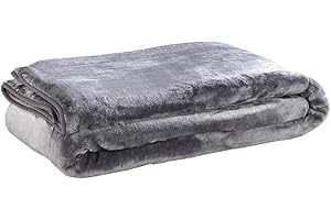 Amago - Kuscheldecke, Cashmere-Feeling, 220 x 240 cm - Anthrazit