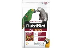 GNCGARDEN Nutribird P15 Tropical 10 kg- Alimento de Mantenimiento para Loros y papagayos Multicolor 10 kg | Comida para pájaros | Alimento para Loros V22129
