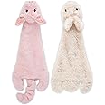 2-in-1 Stuffless Squeaky Dog Toys with Soft, Durable Fabric for Small, Medium, and Large Pets by Best Pet Supplies - No Stuffing for Indoor Play, Hare, Pig, size M