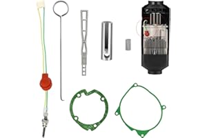 Inscrip 7PCS/SET Glow Plug Repair Kit, 12V 24V 5KW 8KW Car Parking Diesel Heater Glow Ignition Plug Kit with Filter, Car Ceramic Heater Repair Parts Fit, Diesel Heater Accessories