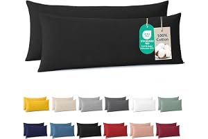 Dreamzie Örngott i bomull 40x145 cm svart (set om 2), OEKO-TEX