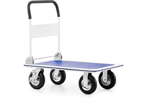 Pallit Carrello per trasporto CARRY-R con pneumatici | portata 300 kg | Carrello a piattaforma pieghevole