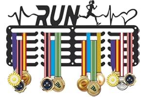 SUPERDANT Porta Medaglie 5 Fila 20 Ganci Organizzatore di Premi per Medaglia Sportive Espositore per Medaglie da Gara Montato A Parete