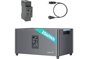 AUBOR MENTECH Marstek Jupiter C Plus mit CT002, 2560Wh Speicher für Balkonkraftwerk, 4 MPPT 2400W Solareingang, All-in-One Stromspeicher mit Mikroinverter, Erweiterbar auf 10.24kWh Kapazität, IP65, 6000 Ladezyklen