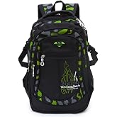 ADGBPE Kids School Backpack High School Backpack for Teenage Students Durable Heavy Duty Large Waterproof for (1-Green)