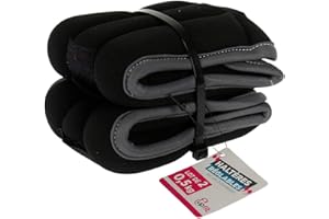UPFIT - Set de 2 haltères souples et réglables - Souples pour faire des exercices de renforcement musculaire et de tonification - A placer sur les poignets ou les chevilles - Poids: 0,5kg chacune