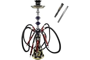 ‎JOY DEPOT Hookah Shisha Set with 4 Hoses Traditional Complete Set 53 cm