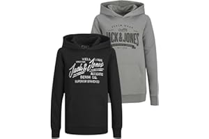 JACK & JONES Junior Kinder Hoodie Set - Größe 128 bis 176 - Kapuzen-Pullover für Kids - Pulli im Mehrfach-Pack mit verschiedenen Motiven und Farben