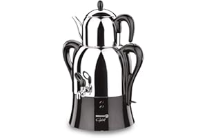 Korkmaz A341-04 Caykolik Electrical Samovar Negro