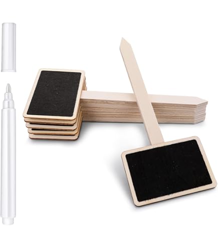 120 étiquettes Plantes Résistantes Intempéries - 6x10 Cm Noir - Double Face écriture - Pour Potager, Jardin