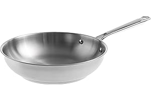 LACOR - 44424 - Padella in Acciaio Inox 18/10 Cucina, Padella Antiaderente, Adatta a tutti i tipi di Fornelli Compresa l'Induzione, 100% Senza PFAS, Ø24 cm