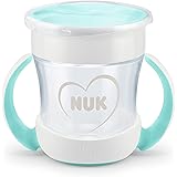 NUK Mini Magic Cup bicchiere antigoccia | Bordo 360° anti-rovesciamento | 6+ mesi | manici ergonomici | Senza BPA | 160 ml | 