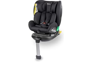 Bebeconfort EvolveFix Plus i-Size, Silla Coche 360, 0-12 Años, 40-150 cm, Silla Coche ISOFIX, Reposacabezas 10 pos., 4 pos. R