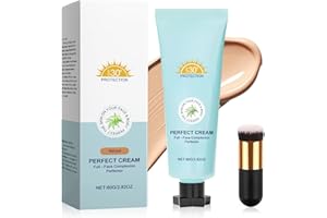 JOVIAL Body Coverage Perfector with Brush, Tattoo Cover Up Foundation, Body Full Coverage Perfector Waterproof & Sweat-Proof, Long-Lasting Makeup for All Skin Types