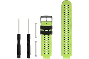 honecumi Cinturino Compatibile per Garmin Forerunner 735XT | Garmin Forerunner 220/230/235/620/630 GPS |Garmin Approach S20 S5 S6 Golf, Silicone Classico Regolabile Sportivo Cinturino
