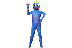 Halloween Rainbow Costume Friends for Kids Boys Girls,Monster Fancy Dress Costume for Kids,Halloween Carnival Birthday Masque