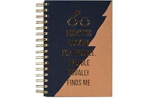PYRAMID INTERNATIONAL Harry Potter Trouble Finds Me Premium A5 Wiro Notebook - Spiral-Bound, 240 Lined Pages, Officially Licensed, L:16.5cm, H:21cm, D:2.5cm