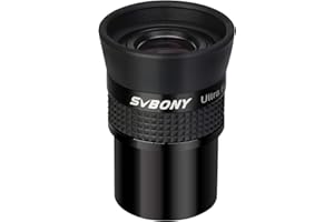 Svbony SV190 Telescopio Ocular 1.25",UF10mm Ocular de Campo Ultraplano,Ocular de Totalmente Multicapa para Fotografía Visual y Astrofotografía