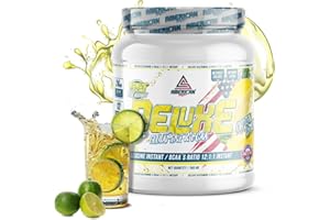 AS American Suplement | BCAA'S avec Glutamine Deluxe | Aide à Éviter le Catabolisme | BCAA Poudre pour la Recuperation Musculaire | Améliore les Performances | Sans Sucre (300 gr, Citron)