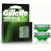 Gillette Mach3 Sensitive Yedek Tıraş Bı&ccedil;ağı, 2'Li