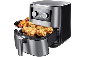 Air Fryer Oven, Uten 5.5L Air Fryers Home Use 1700W with Rapid Air Technology for Healthy Oil Free & Low Fat Cooking, Baking and Grilling with Recipe