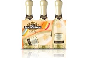 Sant'Orsola Cuvèe Dolce Creme Sparkling Sweet Italian Wine Baby Pack 3x200 ml