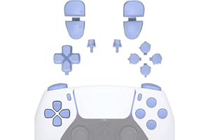 eXtremeRate Replacement Buttons Set for PS5 Controller BDM-030/040, DIY Replacement Knobs D-Pad L1L2 R1R2 Trigger Buttons Option/Share Button Action Buttons Replacement Part Accessories for PS5