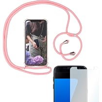 Eximmobile Handykette Für Honor 8X – Mit Panzerfolie & Silikonhülle, Längenverstellbar Bis 160 Cm, In Schwarz