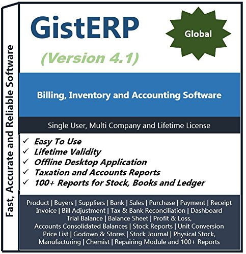 GistERP Accounting, Inventory and Billing Software (Basic) - By Gist Computer Technology