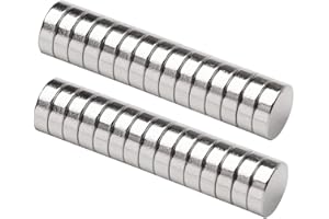 HHOOMY Neodymium Magnets, 6x3 MM Refrigerator Magnets Strong Round Magnets, N52 NdFeB Magnets Rare Earth Permanent Magnet for DIY Craft Offic (25)