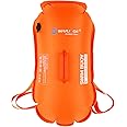 willceal 28L Swim Buoy Dry Bag, Inflatable Tow Float and Watertight Dry Bag,Swim Buoy for Water Sports, Open Water Swimmers, Triathletes, Kayakers and Snorkelers