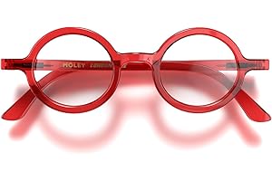 LONDON MOLE® Moley lunettes de lecture | Lecteurs ronds sympas | Homme femme unisexe | Charnières à ressort