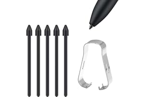 DEWFIGS ㅤ Pack de 5 Pointes de Stylet Tactile de Remplacement, Compatibles avec Samsung Galaxy S6/S6lite/S7/S7+/S7FE/S8/S8+/S8Ultra/S21Ultra/S22Ultra/S23Ultra/Note10/Note20 (Noir)