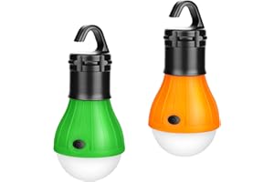 Lampada Campeggio, Eletorot Lanterna da Campeggio led 150 Lumen Lampada a Batteria Portatile Luce Tenda Campeggio per Campeggio, Pesca, Escursionismo, Emergenza (Confezione di 2)