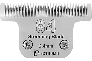 BESTBOMG Dog Grooming Replacement Blade Compatible with Andis/Wahl/Oster Dog Clippers (T84 2.4mm)