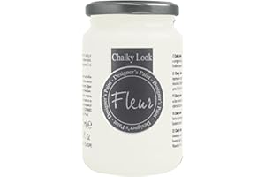 FLEUR DESIGNER'S PAINT | Pittura ad Acqua, Effetto Gesso Naturale, Extra Opaca, Fleur Chalky F03, Colore Chalk White, Made in Italy, Formato da 330 ml